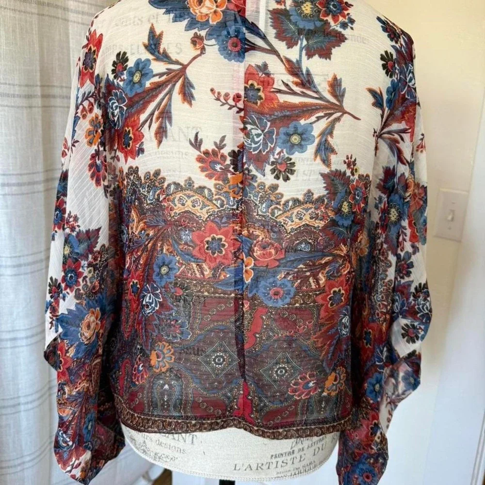 LA‎ Dolls sheer floral cover size L